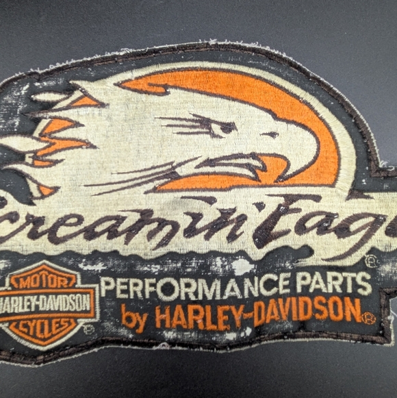 Vintage 12" Harley Davidson Screamin Eagle MC Embroidered Performance Patch Lot - Picture 5 of 9